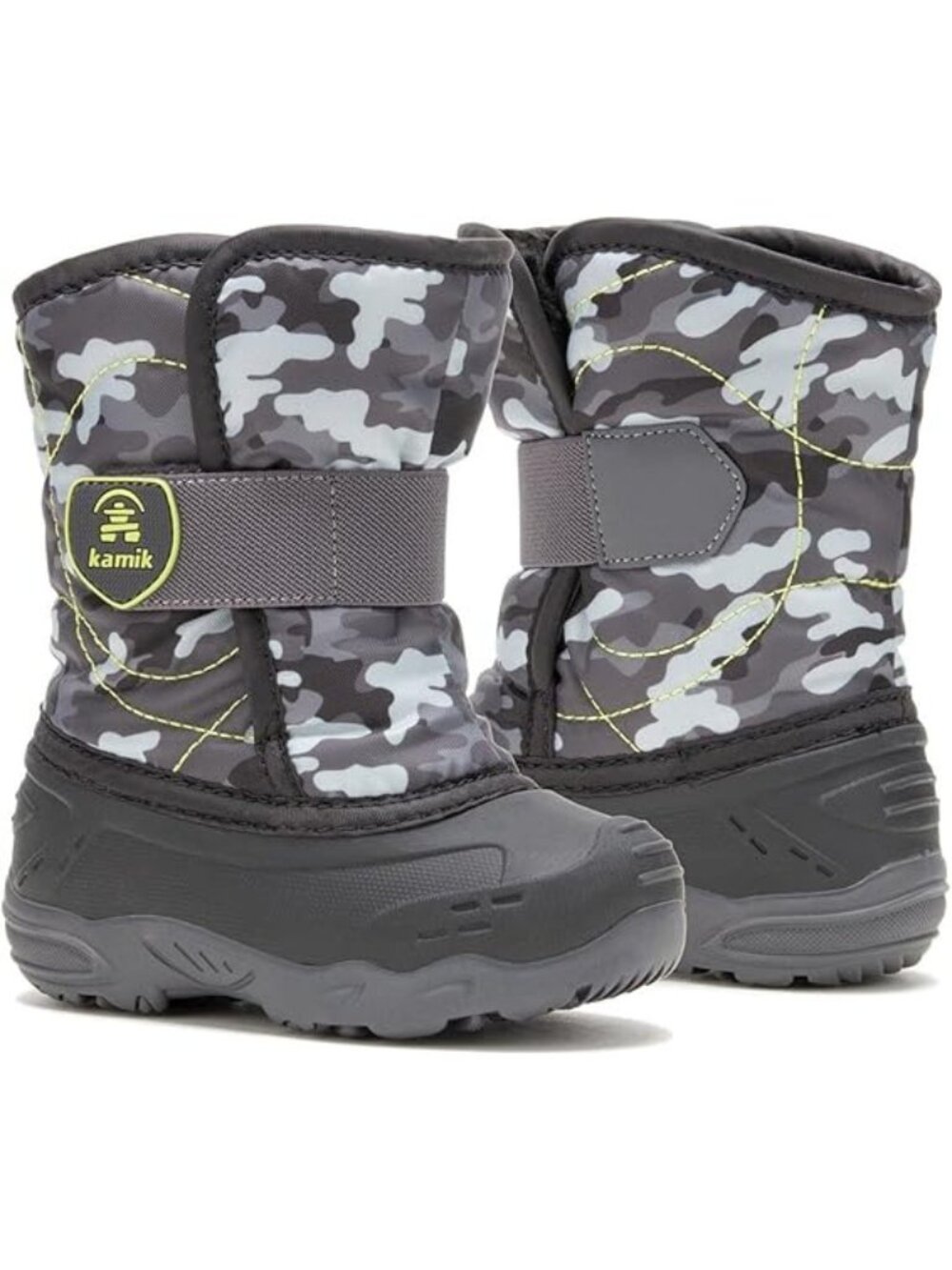 Kamik Snowbug 6 (Toddler/Little Kid) Black/Charcoal Winter snow boots NEW